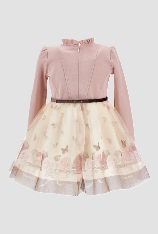 Abito bambina rose tulle 