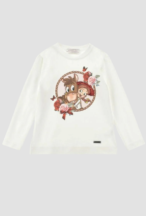 T-shirt Toy Story bambina panna 