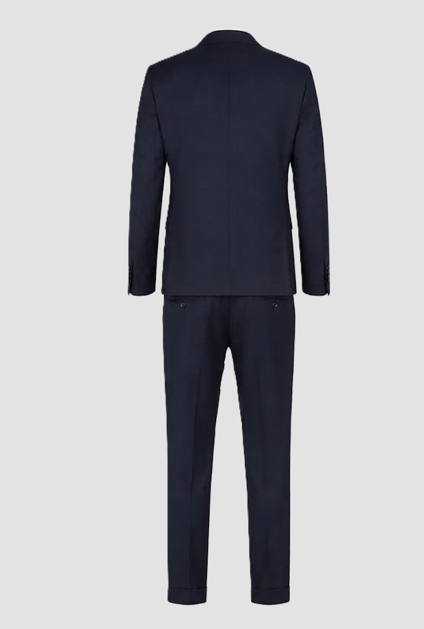 Abito monopetto da uomo blu 