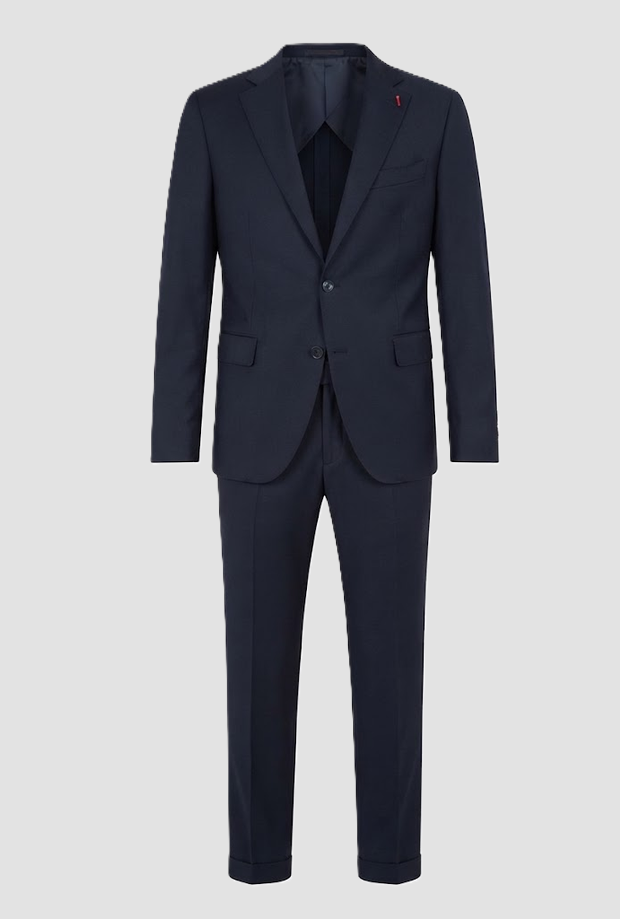 Abito monopetto da uomo blu 