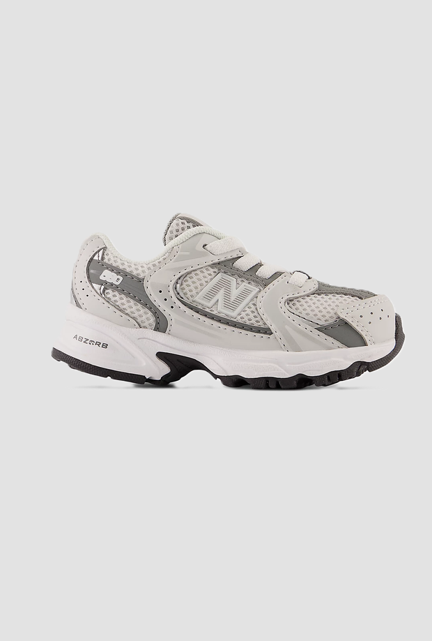 Scarpe 530 Bungee da neonato grigio 