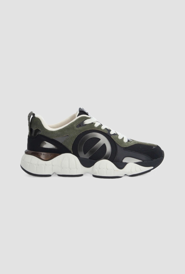 Scarpe Krazee Runner uomo nero-verde 