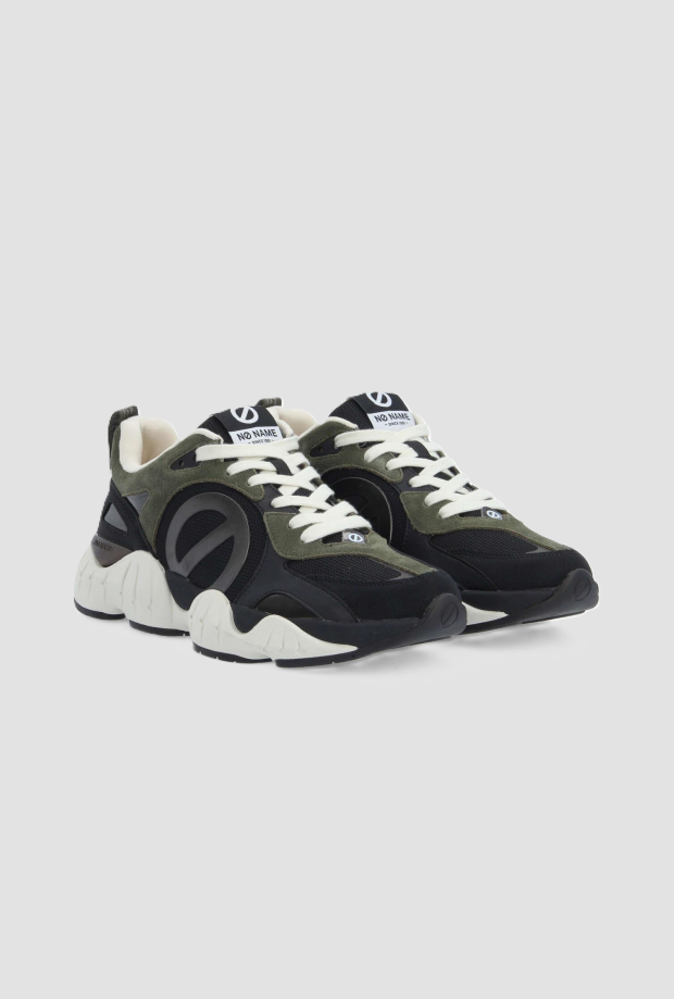 Scarpe Krazee Runner uomo nero-verde 