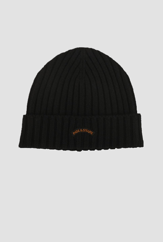 Cappello in lana uom nero 