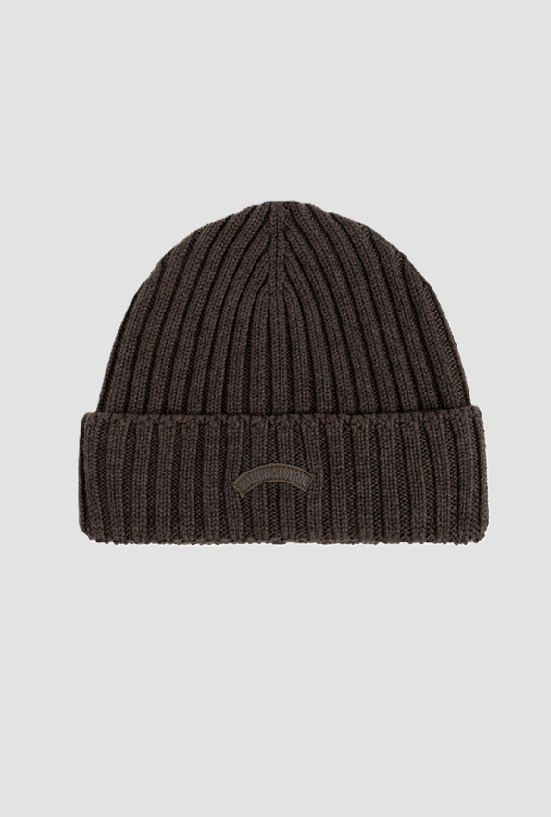 Cappello in lana uomo marrone 