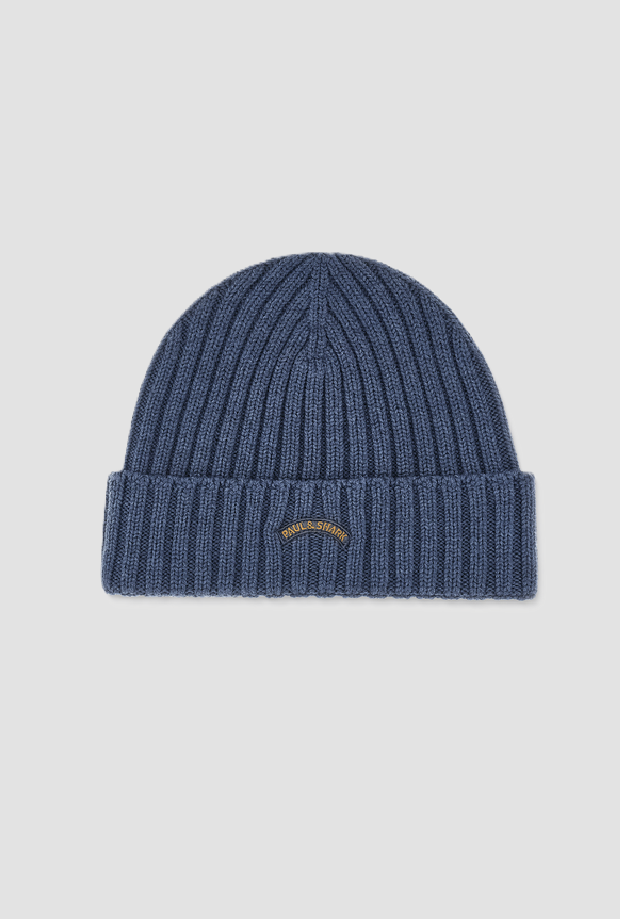 Cappello in lana uomo blu 