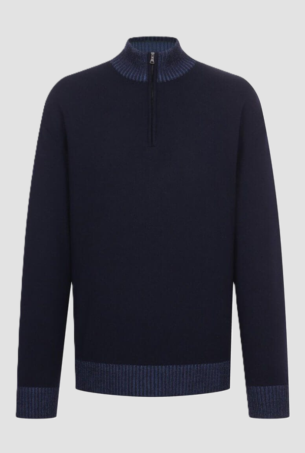 Magla mezza zip uomo navy blue 