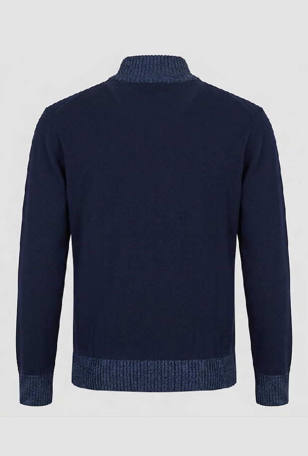 Magla mezza zip uomo navy blue 