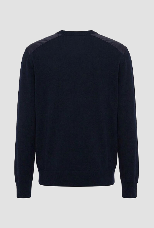 Maglia in lana a girocollo uomo navy blue 