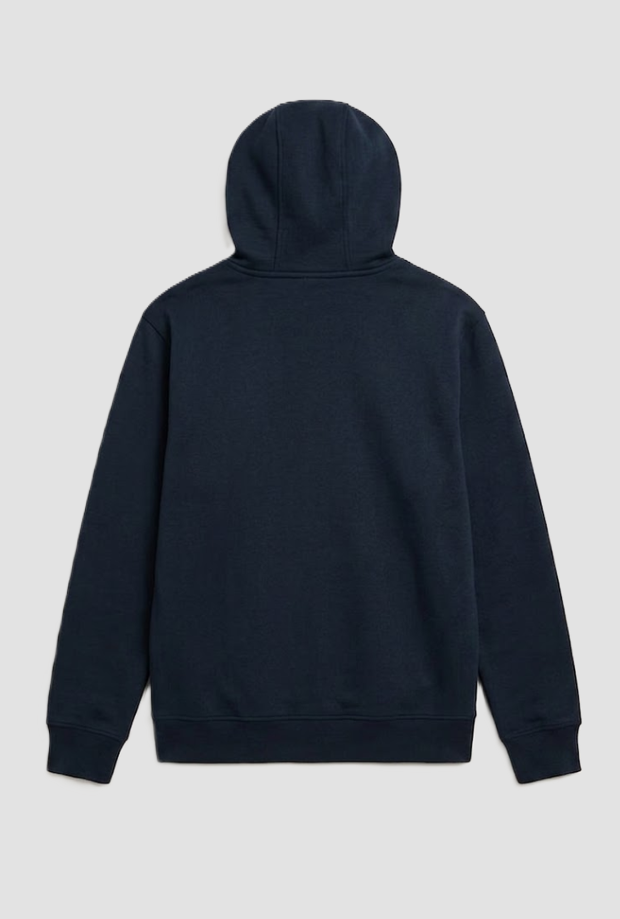 Felpa con cappuccio uomo navy blue 