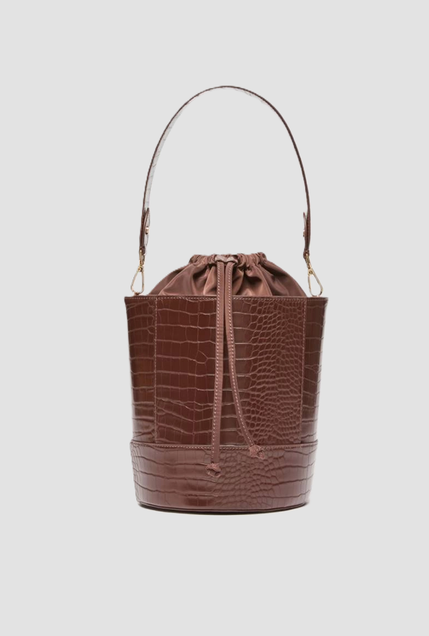Borsa a secchiello donna testa di moro 