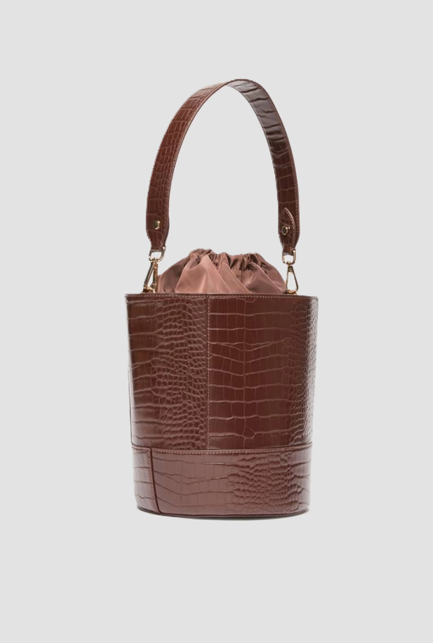 Borsa a secchiello donna testa di moro 
