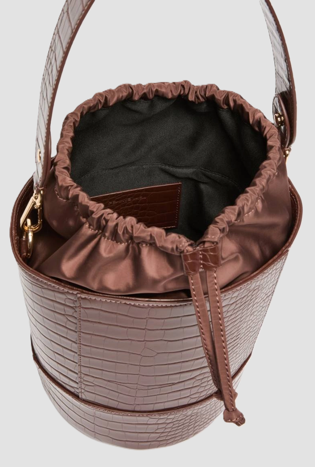 Borsa a secchiello donna testa di moro 