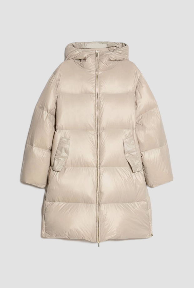 Piumino donna beige 
