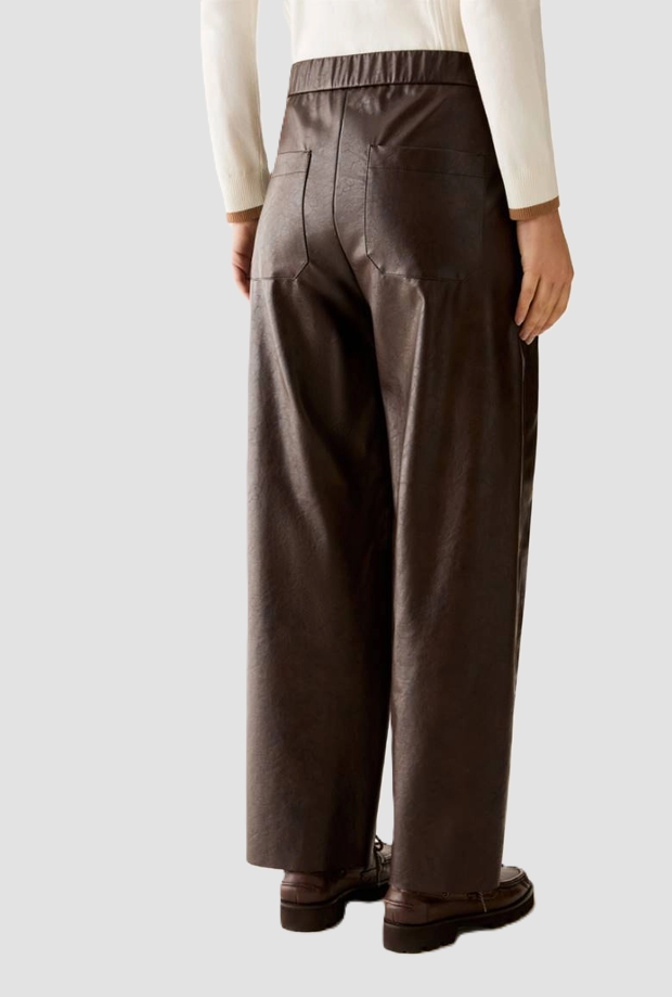 Pantalone effetto pelle da donna testa di moro 