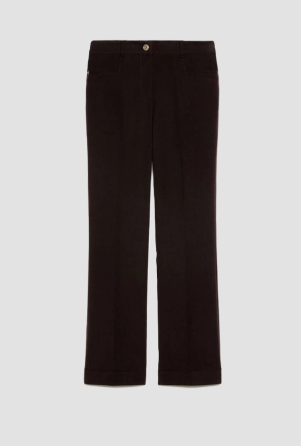 Pantalone mini-flare donna testa di moro 