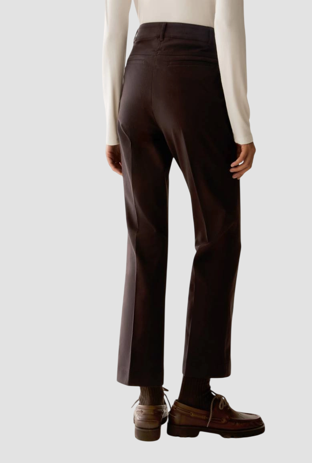 Pantalone mini-flare donna testa di moro 