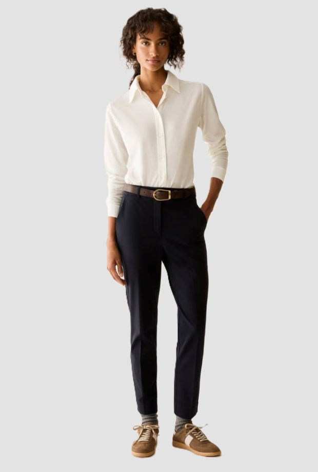 Pantalone slim fit donna blu 