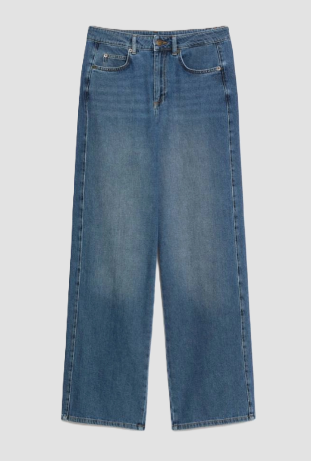 Jeans puddle fit donna blue 
