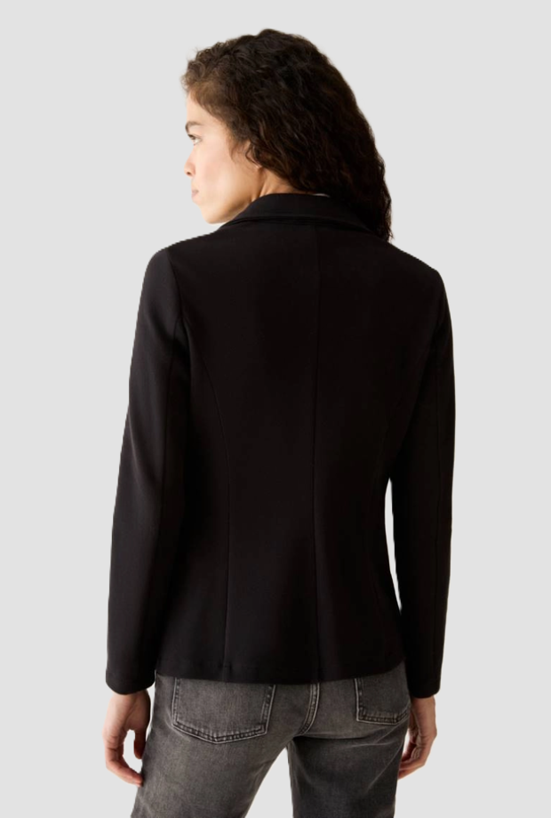 Giacca slim fit donna nero 