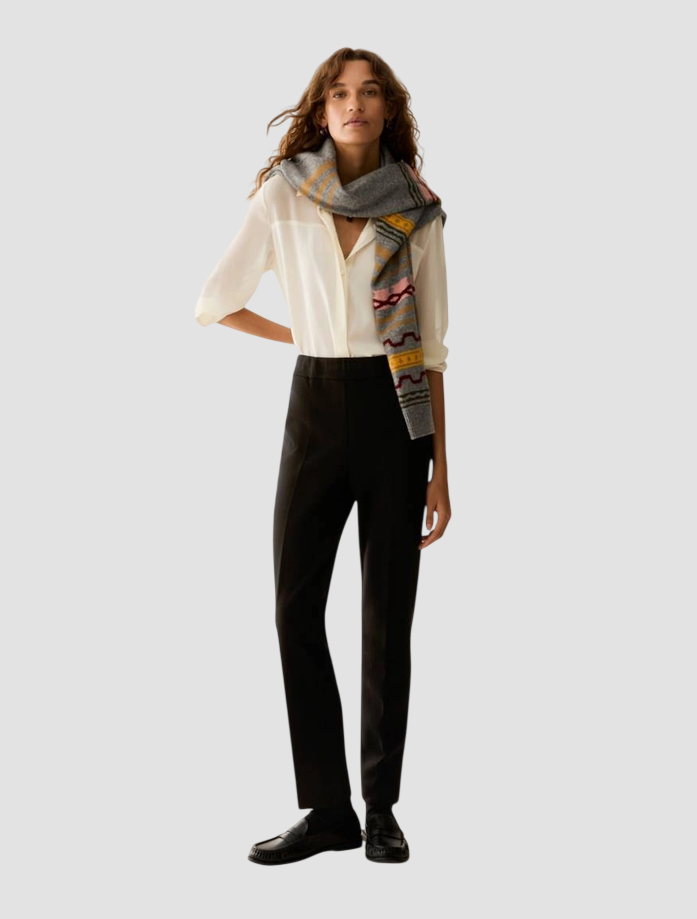 Pantalone skinny fit donna nero 