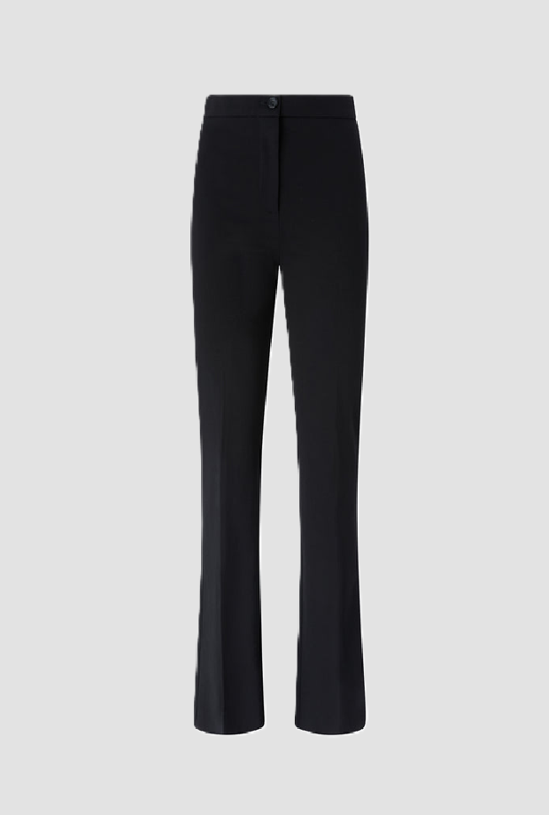Pantalone in punto stoffa donna nero 