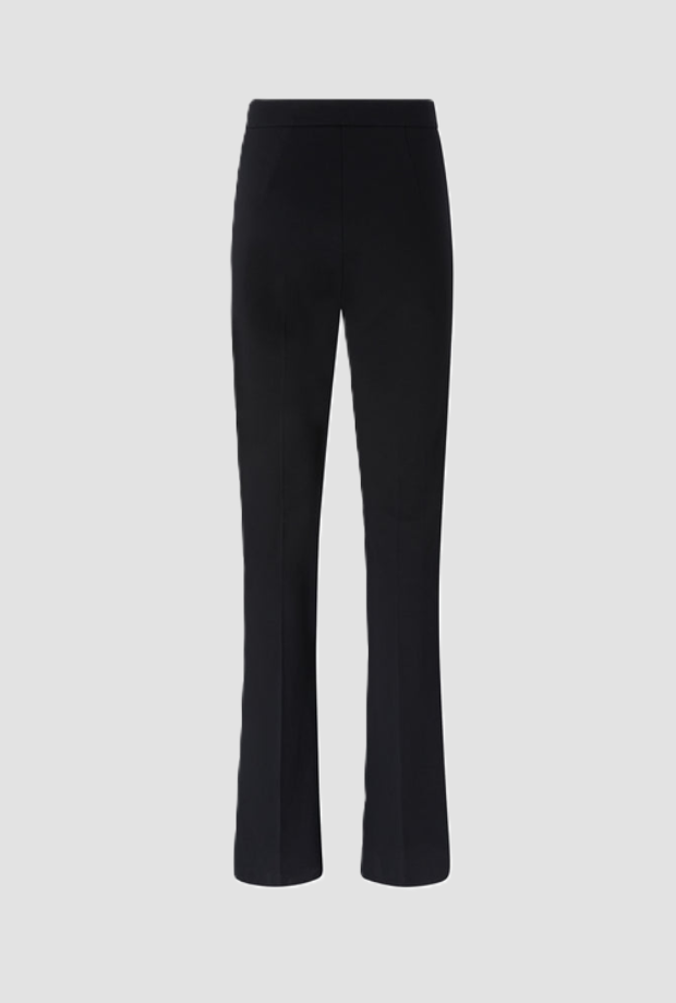 Pantalone in punto stoffa donna nero 