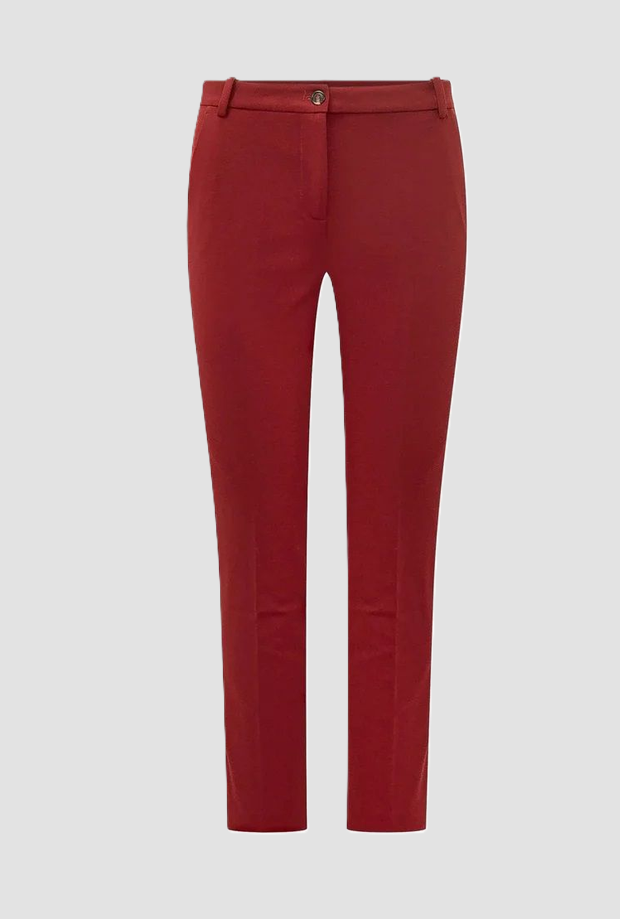 Pantalone a sigaretta donna rosso 