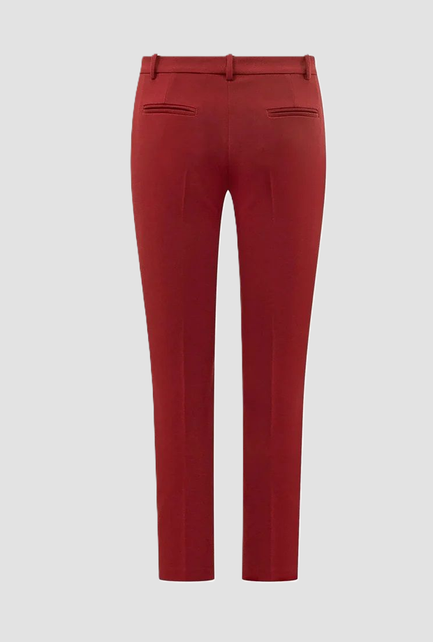 Pantalone a sigaretta donna rosso 