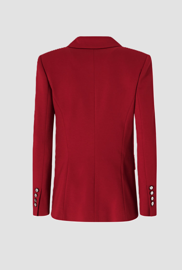 Giacca monopetto donna rosso 