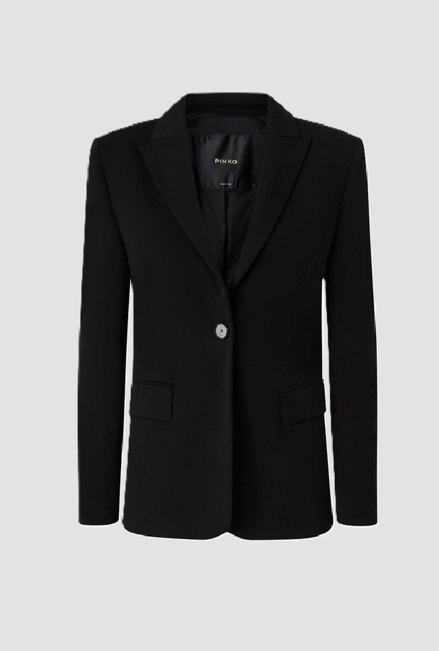Giacca monopetto donna nero 