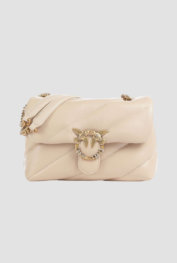 Borsa Love Birds New Buckle donna beige 