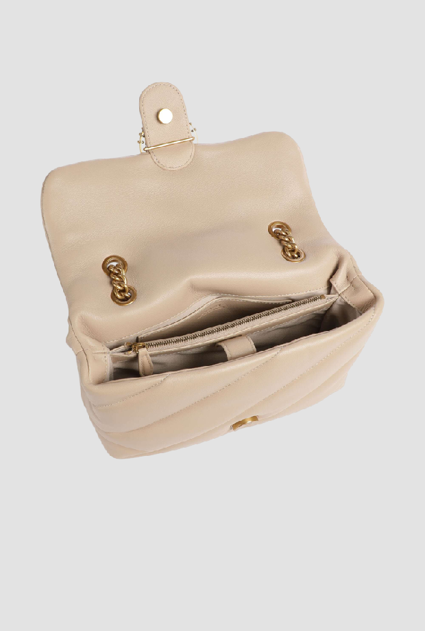 Borsa Love Birds New Buckle donna beige 