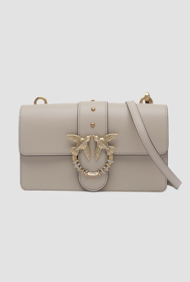 Borsa mini Love One donna beige 