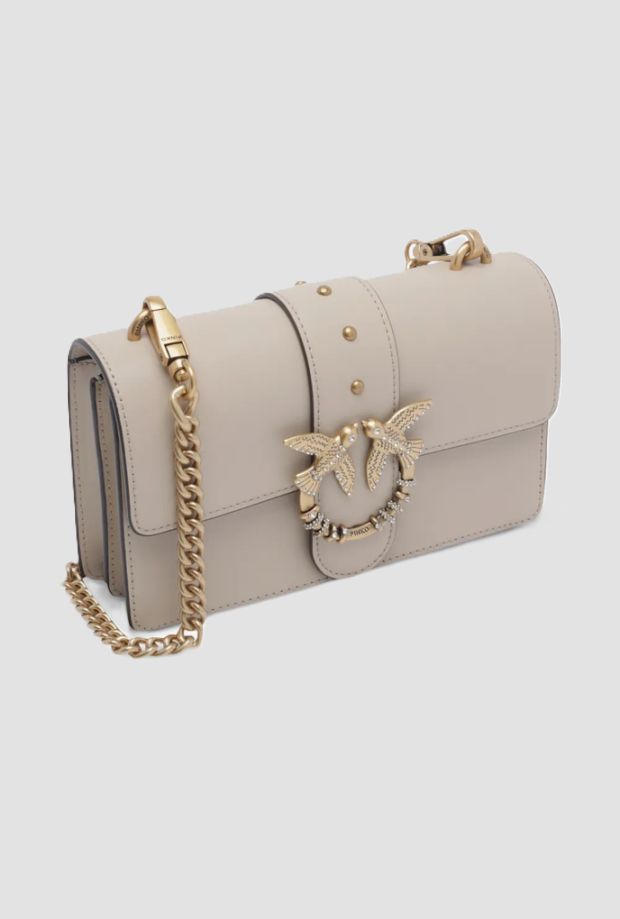 Borsa mini Love One donna beige 