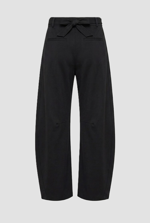 Pantalone Love Birds wide leg donna nero 