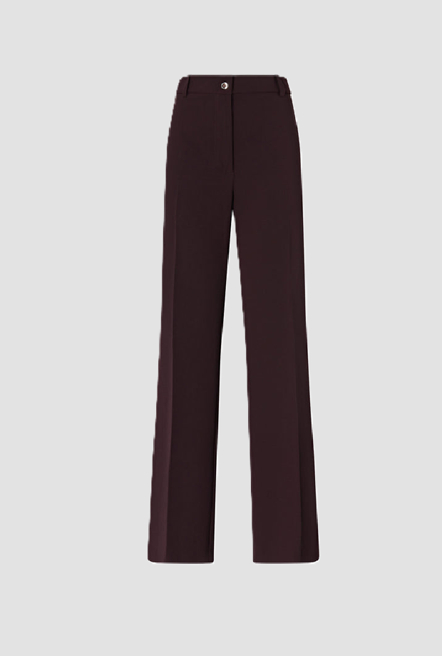 Pantalone a palazzo donna bordeaux scuro 