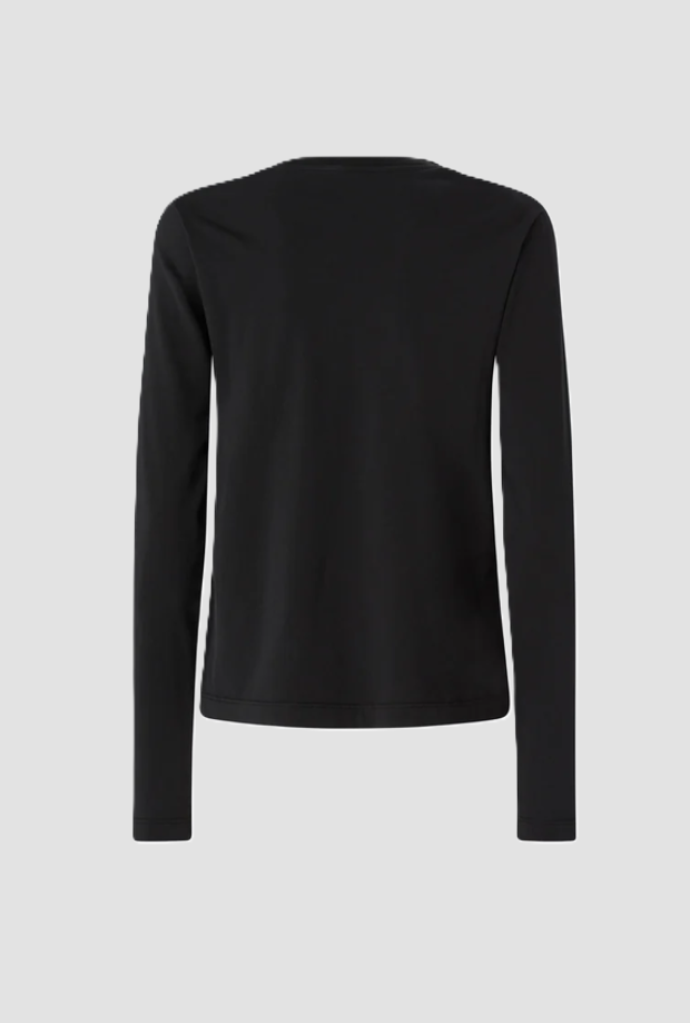 Maglia con logo Love Birds donna nero 