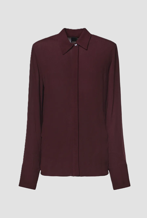 Camicia donna bordeaux 