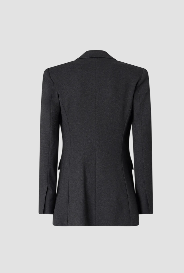 Giacca doppiopetto slim fit donna grigio scuro 