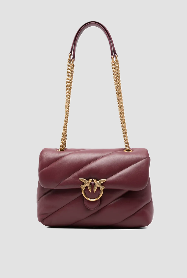 Borsa Love Bag Puff da donna bordeaux 