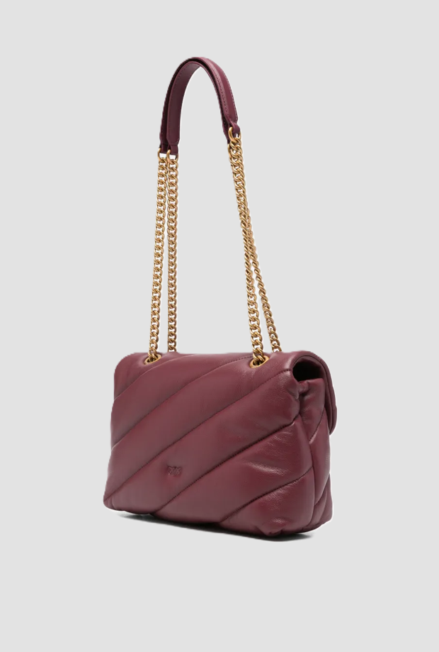 Borsa Love Bag Puff da donna bordeaux 