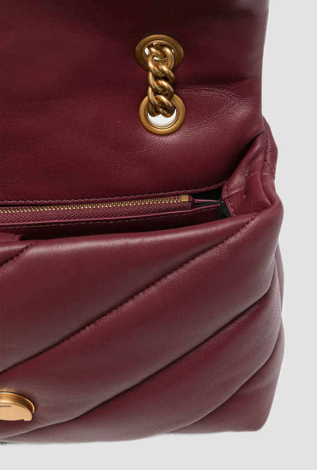 Borsa Love Bag Puff da donna bordeaux 