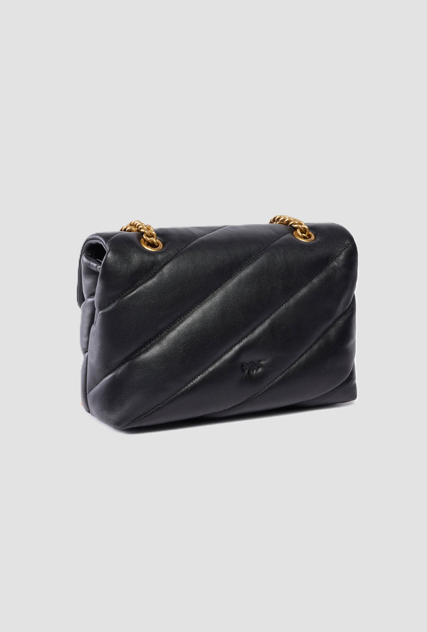 Borsa media a tracolla Love Bag donna nero-gold 