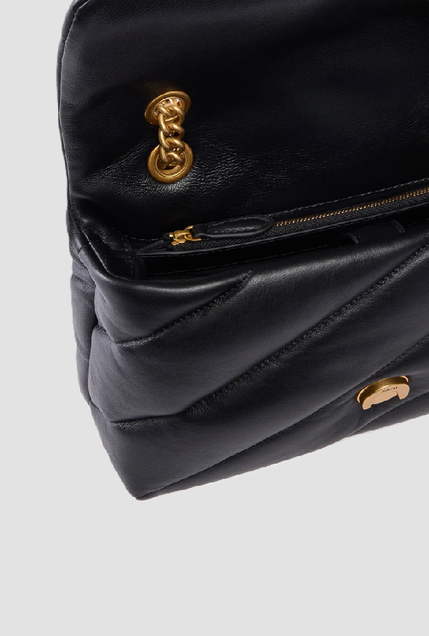 Borsa media a tracolla Love Bag donna nero-gold 
