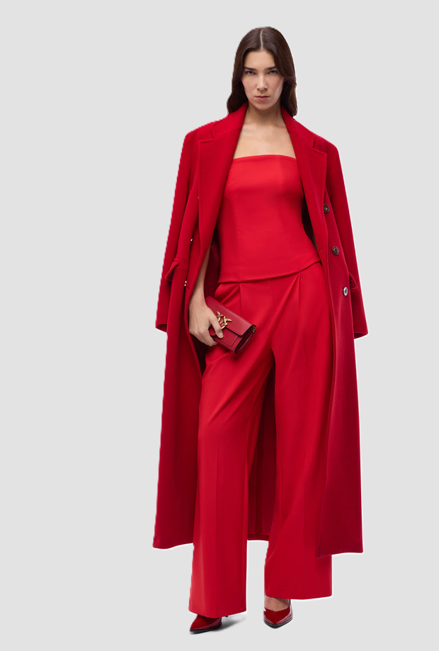 Abito all-in-one donna rosso 