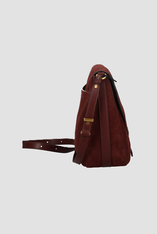 Borsa in camoscio Love Birds donna borgogna 