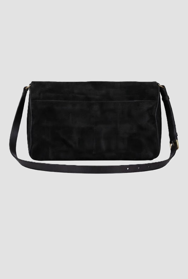 Borsa in camoscio Love Birds donna nero 