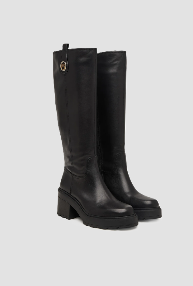 Stivale Altea in pelle donna nero 