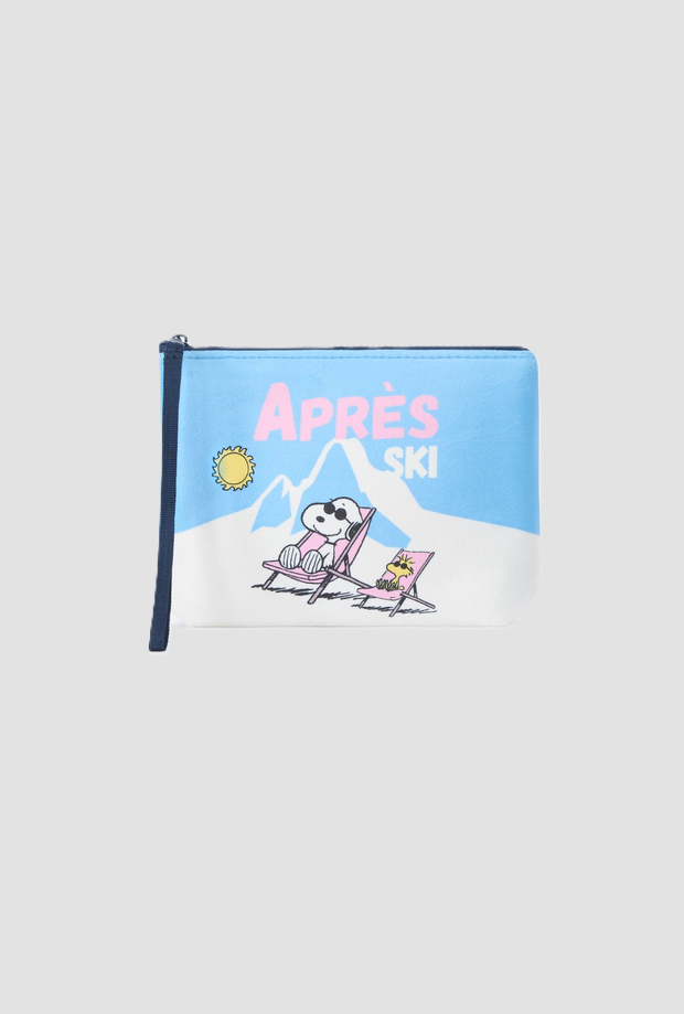 Pochette Aline con Snoopy da bambina azzurro 